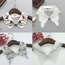 Neck Ties Elegant Handmade Shirt Fake Collar for Women Detachable Collars Lapel Blouse Sweater False Neckwear Female Decor 230605