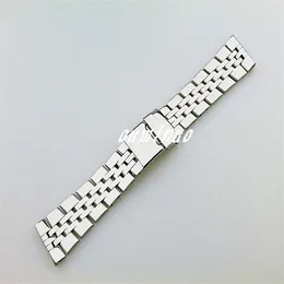 22mm 24mm mäns nya högkvalitativa rostfritt stål poleringsklockband armband för Breitling Watch299r