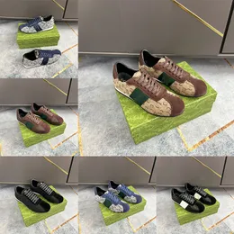 Mäns casual skor klassiska vita skor randig duk sömmar sneakers djurbroderi bi sneakers designer ess sneakers38-45