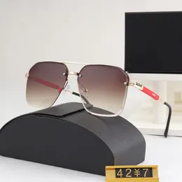 Luxury Metal Frameless Cut Edge Classic Sunglasses Designer Glasses Pilot Sunglasses