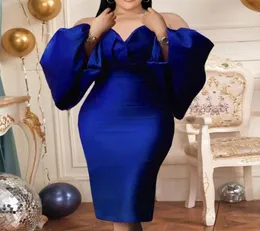 Plus Size Dresses Flared Sleeve Bodycon Tube Top Sheath High Waist Party Women Cocktail Dress Evening Birthday Prom Outfits8182983