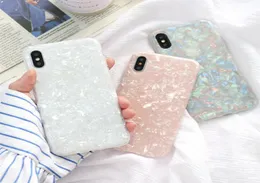 Phone Case For iPhone 6 6s 7 8 Plus X XR XS Max Fashion Lovely Glitter Conch Shell Soft IMD For iPhone X Phone Case Capa2913621