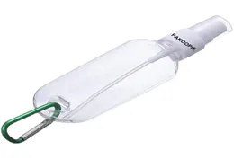 100PcsLot Botella de aerosol desinfectante de alcohol 50ML Botellas de embalaje recargables con llavero Gancho Transparente Convenientemente Por2790198