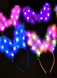 LED Light Up Headband Lady LightUp Bunny Rabbit Ears Headband Glowing Hair Band For Holiday Party Headwear Gift 27383605