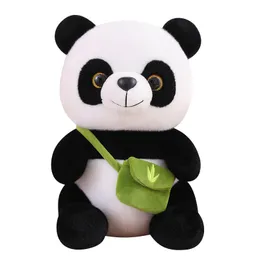 Hot 1pc 20-45CM Simpatico Panda Peluche Kawaii con Borsa Animale Cartone Animato Farcito Cuscino Cute Home Bed Decor Ragazza Bambino Regalo Di Compleanno