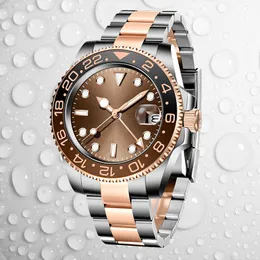 Montre relógio de luxo masculino relógios de moda movimento mecânico fivela dobrável de qualidade aaa 40mm verde preto 904L pulseira de aço inoxidável multifuncional relógio montre