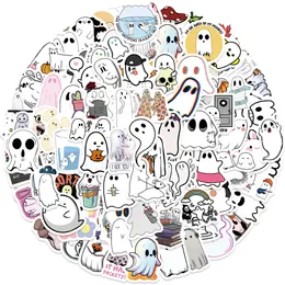 100 PCS Mini Guitar Stickers Cute Ghost For Car Baby Scrapbooking Pencil Case Diary Phone Laptop Planner Decor Book Album Kids Toys DIY Decals