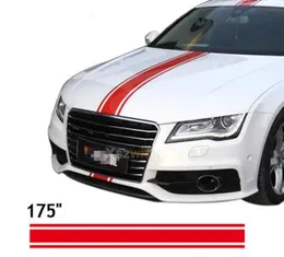45015cmRoll 175quot Car Styling Hood Roof Tail Decal Car vinyl Decals Stickers Racing Stripes Stickers For All Cars9525119