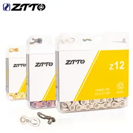 Bike Chains ZTTO 12 Speed Chain Mountain Road Bike Current 12v MTB Missing Link Bicycle 12S Power Lock High Quality 126 Links For K7 System 230606