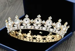 New Fashion Elegant White Crystal Bridal Crown Classic Gold Silver Tiaras Women Wedding Hair Jewelry Accessories Princess Hairpin 5897482