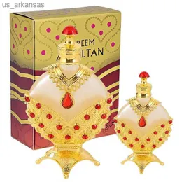 Dufthareem Al Sultan Gold Arabes de Mujer Parfümspender Vintage Glas ätherische Ölflasche Glasfläschchen Parfümspender L230523