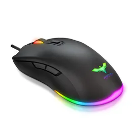 Mice Havit Wired USB Gaming Mouse Adjutable DPI 6400 with 7 RGB Backlight Gamer Mice For Laptop Computer PC Professional Game