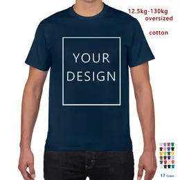 Camisetas masculinas Your OWN Design camiseta masculina Logotipo da marca/imagem camiseta masculina personalizada oversized 5XL 130kg DIY T shirt meninos Kid's Baby's YXXS Tshirt 230606