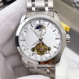 Ведущие мужчины AAA Watch Men's Watch Hollow Mechanical с лунной фазовой функцией 2813 Sports Watch Fashion Trend Высококачественные мужские часы Высококачественные часы