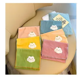 Scarves Baby Fluffy Cloud Print Scarf Cute Cartoon Kids Autumn Winter Boys Girls Toddler Long Scarfs B108