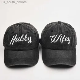 Nuevo bordado Wifey Hubby mujeres gorra de béisbol amantes de la moda al aire libre ajustable camión sombrero para hombres Hip Hop Snapback papá gorras L230523