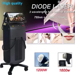 808nm Diode Laser hair removal machine 60 millions shots for all skin colors Free Shipment Painless lazer