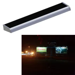 Luz de tabuleta solar 60cm Iluminação de publicidade Alumínio Prata Lâmpada de outdoor Iluminação externa