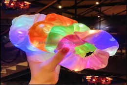 Hair Accessories Baby Kids Maternity Led Scrunchies Light Up Hairrope Luminous Elastic For Women Girls Halloween Christmas Party D8438015