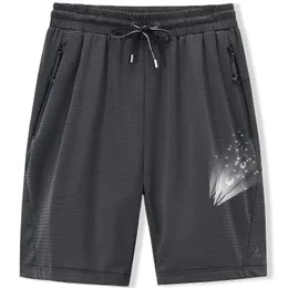 Calções masculinos grandes de malha elástica de verão 8XL 6XL roupas tamanho grande nylon preto cinza elastano shorts de suor plus size