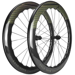 Bike Wheels 6560 Carbon Road Wheelset 700C Princeton Disc Brake Clincher UD Glossy 230606