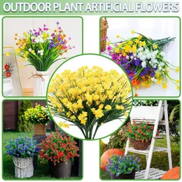 Decorative Flowers Fake Artificial Plastic Plants Wedding Home Garden Outdoor Decoration Pography Props Household Products