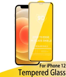 9D Full Cover Screen Protector case Tempered Glass for iPhone 12 11 PRO 6 7 8 X max Samsung S20 Edge with Retail pacage DHL1166096