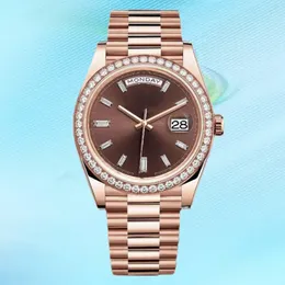 Diamond Man Wrist Watch 2813 حركة الياقوت 36 مم 41 مم 904L الكامل من الفولاذ المقاوم للصدأ المثلج الأزرق الأزرق المقاوم للماء مونتر Swrists Swists