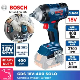 Tools Bosch GDS 18v400 Brushless Lithium Impact Wrench 400Nm Impact Wrench Machine Bosch Professional 18V Power Tool Bare Metal