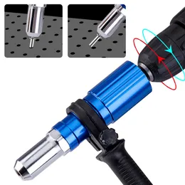 Spijkerpistolen 2.4mm4.8mm Electric Rivet Gun Adapter Head Nut Drill Cordless Riveting Tool Insert Nut Pull Rivet Tool Rivet accessories