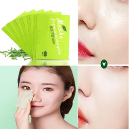 Doku 100sheets/Paket Doku Kağıtları Yeşil Çay Koku Makyaj Temizleme Yağı Emici Yüz Kağıdı Emme Blotlama Yüz Temizleyici Yüz Aracı