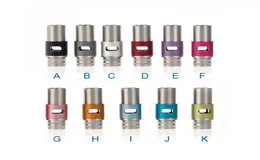 Selling Adjustable Airflow Drip Tips Aluminum Wide Bore Lunar Drip Tip 510 EGO Atomizer for K100 RAD DCT CE4 Protank Evod mech1834472