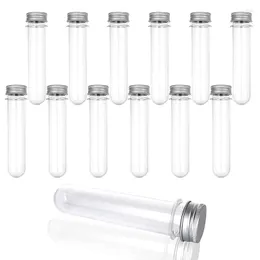 Lagringsflaskor 20 st tydliga plastprovrör 110 ml Återanvändbar transparent behållare för godisvätskor badsalter