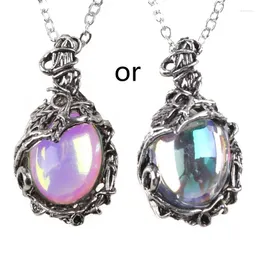 Pendant Necklaces Magical Moonstone Necklace Teardrop Chain Party Favors Ins Jewelry Decoration Gift For Girls Men Women