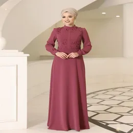 Ethnic Clothing Laser Burning Long Women Hijab Dress Season Crepe Fabric High Quality Made In Turkey Muslim Islamic2512