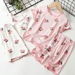 Pyjamas Girls Pyjamas Set Summer Children's Sleepwear Ice Silk Pijamas For Kids Breattable Baby Clothing Set Toddler Underwear 230606