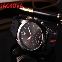 Мужские спортивные автоточные гоночные часы 42 -мм кварцевые движения мужское время часы часы резиновая полоса Силиконовая ремня топ -часы196P