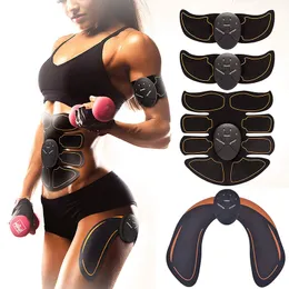 Core Abdominal Trainers Muscle Stimulator EMS Smart Hip Trainer Wireless Button Abdomen Pad Arm Leg Toner Fitness Body Shaper Unisex Workout Equiment 230606