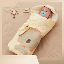 Bazai Rabbit Newborn Wrap Swaddling Pure Cotton All Seasons Universal Autumn and Winter Blanket Baby Carrying Quilt