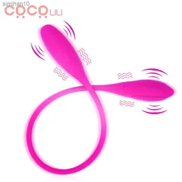 Dildo duplo vibrador anal brinquedos sexuais para mulheres estimulador de clitóris plug anal vibratório recarregável adulto masturbador sexo L230518