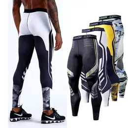 Shorts masculinos leggings de corrida estampados em 3D para academia, secagem rápida, compressão, jogging, roupas esportivas, fitness, treinamento, calças masculinas esportivas 230607