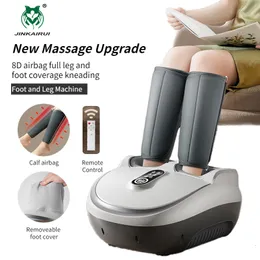 Masseur de pieds Machine de massage électrique Rouleau de pétrissage Airbag 8D pour les soins de santé Infrarouge avec chauffage Veau multifonctionnel 230606