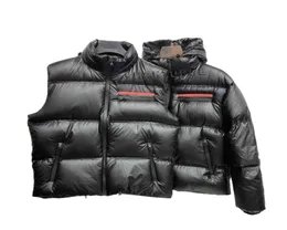 Designer budge highquality down jacket Vest mens short winter trend for female couples 90 white duck thick shiny budge S2XL4269295