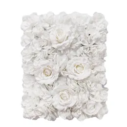 Dekorativa blommor 40cmx30cm Artificial Flower Wall Decoration Peony Rose Panel White Wedding Backdrop Pavilion Corners Decor Floral