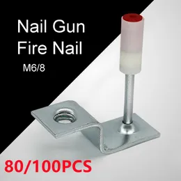 Tools 80/100 PCS Round Steel Nails for Steel Nails Gun Manual Power Tool Accessories for DIY Home Ceiling Water Pipe Multipurpose