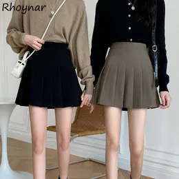 Skirts Women Pleated All Match Design Girlish Street Wear Breathe Female Empire Mini Solid Casual Stylish Korean Style Spring