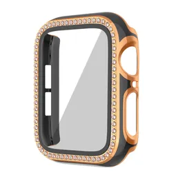 JGO Diamond Watch Case with Tempered glass screen protector for 45MM 41MM Watch8652602