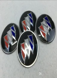 565mm 65mm Buick Logo Car Wheel Center Center Caps ملصقات شارة سبيكة الألومنيوم يغطي تصميم صائق لاكروس regal veran5320298