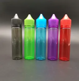Colorful Plastic Chubby Gorilla Bottles 60ML V2 Gorilla Unicorn Dropper Bottle With Tamper Evident Caps For Vape Juice E Liquid6918721