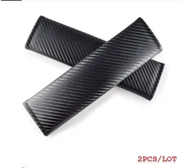 Car Seat Belt Cover Styling Carbon Fiber Safety Seat Belt pad Auto styling Accessories Universal